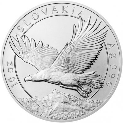 Česká mincovna Stříbrná desetiuncová mince Orel stand 311 g – Zboží Mobilmania