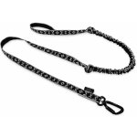 ManMat Vodítko s amortizérem Dlouhá šňůra pro 1 psa výšivka MM stříbrná Karabina 1 bronzová – Sleviste.cz