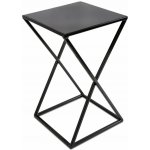 HowHomely STOJAN NA KVĚTINÁČ LOFT5 40x24x24 cm ČERNÁ – Zboží Dáma