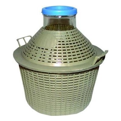 ALDOTRADE Demižon 10l sklo v plastovém koši – Zboží Dáma