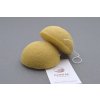 Ostatní kosmetická pomůcka Manzana Konjac Žlutá konjac obličejová půlkulatá houbička s kurkumou