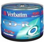 Verbatim CD-R 700MB 52x, AZO, spindle, 50ks (43351) – Zbozi.Blesk.cz