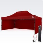 BRIMO Premium (Alu) 4x6 m s 3 stěnami Rychlorozkládací Červená P. Alu – Hledejceny.cz