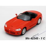 Welly Dodge Viper ´03 SRT 10 convertible red code 42345C modely aut 1:34