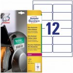 Avery Zweckform Etikety pro laser 10 listů A4 bílé 99,1 x 42,3 mm ultra odolné vůči počasí L7913-10 – Zboží Dáma