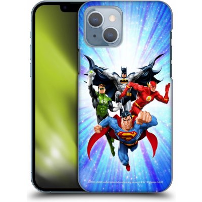 Zadní obal pro mobil Apple Iphone 14 - HEAD CASE - Justice League - Hrdinové (Plastový kryt, obal, pouzdro na mobil Apple Iphone 14 - Liga Spravedlivých - Superhrdinové)