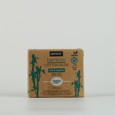 Sence Bambusové Vatové tyčinky v papírové krabičce 200 ks – Zboží Dáma