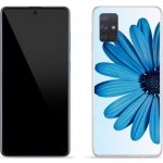 Pouzdro mmCase Gelové Samsung Galaxy A71 - modrá kopretina – Sleviste.cz