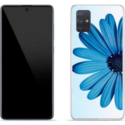 Pouzdro mmCase Gelové Samsung Galaxy A71 - modrá kopretina – Sleviste.cz