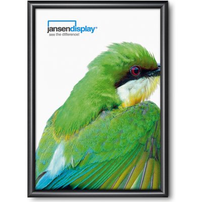 Jansen Display Klaprám A2 ostrý roh profil 25 mm RAL 9005 černá, 451 x 625 mm – Zboží Živě