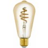 Žárovka Eglo Chytrá LED žárovka LM-ZIG, E27, ST64, 5,5W, teplá bílá-studená bílá, jantarová