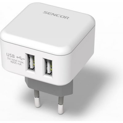 SENCOR SCH 640 AC nabíječka 2xUSB/4,2A – Zboží Mobilmania