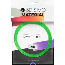 3DSimo ABS Transparent MultiPro/KIT - 15m průhledná zelená