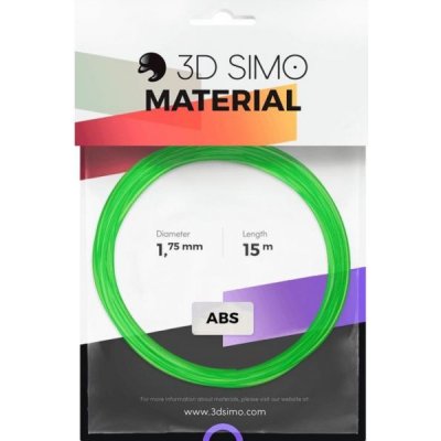 3DSimo ABS Transparent MultiPro/KIT - 15m průhledná zelená – Zboží Mobilmania