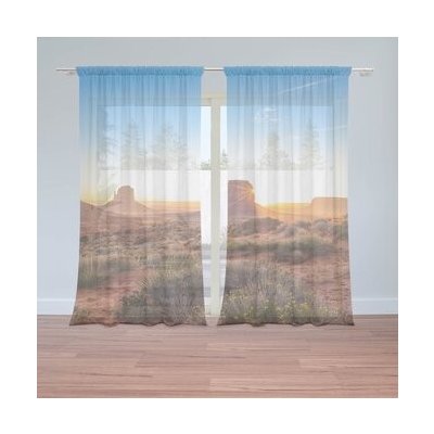 Sablio Záclony Skály v poušti 2: 2ks 150x250cm – Hledejceny.cz