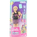 Panenky Barbie Barbie Chůva Blondýna + miminko a doplňky