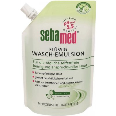 Sebamed mycí emulze na obličej a tělo s olivovým olejem náhradní náplň400 ml