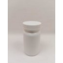 Pilulka Plastová lahvička hnědá s bílým uzávěrem 100 ml