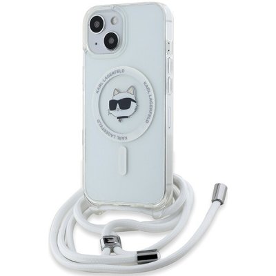 Karl Lagerfeld iPhone 13 6,1" průhledné tvrdé pouzdro IML Choupette Head & Cord MagSafe (KLHMP13MHCCHNT) – Zboží Mobilmania