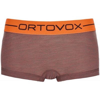 Ortovox 185 Rock'n'wool Hot Pants W Merino kalhotky Blush blend žíhaná lososová – Zboží Mobilmania