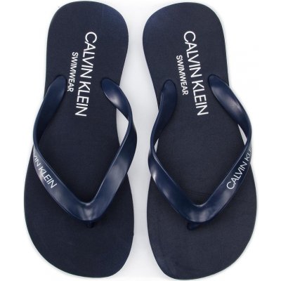 Calvin Klein plážové žabky Flip-Flops Sandals KM0KM00341 tmavě modrá