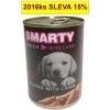 Konzerva pro psy Smarty Junior Jehněčí chunks 410 g