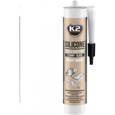 K2 SILICONE Black Silikonový tmel na motory 300g černý – Hledejceny.cz