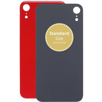 Kryt Apple iPhone XR Sklo Zadního Housingu červený – Zboží Živě