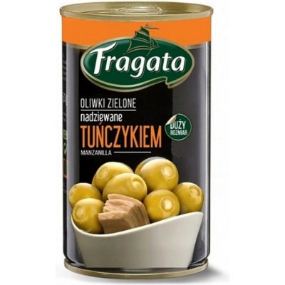 Fragata Zelené olivy manzanilla bez pecky s tuňákovou náplní 300 g – Zboží Dáma