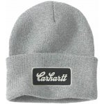 Carhartt Knit Cuffed Script Patch beanie heather grey – Hledejceny.cz