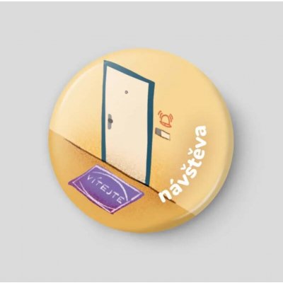 Nalepshop Návštěva Plánovací magnetka 32 mm – Zboží Mobilmania