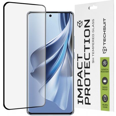 Techsuit 111D celoplošné sklo 3D zakřivené Oppo Reno10 Black 145861 – Zboží Živě