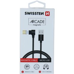 Swissten 71527500 USB / micro USB, 1,2m, černý