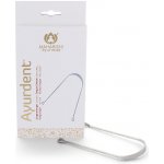 Maharishi Ayurveda Nerezová škrabka na jazyk postříbřená 1 ks – Zboží Dáma