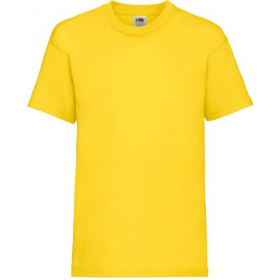 Fruit of the Loom tričko kids Valueweight T F610330 krátký rukáv dětské 1TE F610330 Yellow – Hledejceny.cz