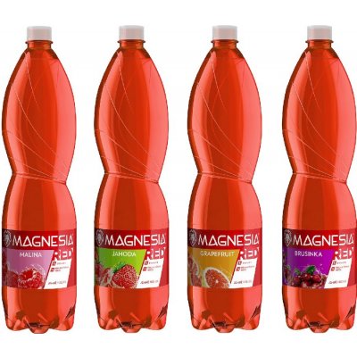 Magnesia jemně perlivá RED jahoda 6 x 1,5 l – Zboží Dáma Magnesia jemně perlivá RED jahoda 6 x 1,5 l – Zboží Dáma