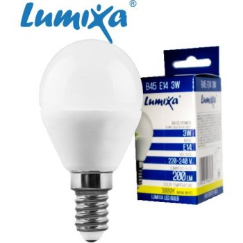 Lumixa LED žárovka koule E14 3 W 200 L Teplá bílá