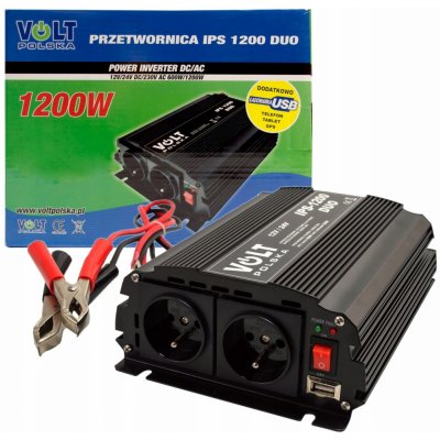 Volt Polska IPS-1200 DUO 12V-24V/230V 600/1200W – Hledejceny.cz