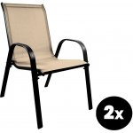 Aga 2x Zahradní židle MR4400BE-2 Beige – Sleviste.cz