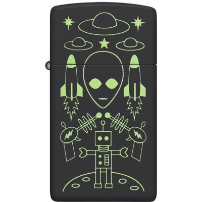 Zippo Slim® Alien Invasion Design 66071 – Hledejceny.cz