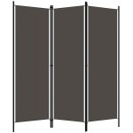 Shumee 3dílný paraván antracitový 150 x 180 cm – Zboží Dáma Shumee 3dílný paraván antracitový 150 x 180 cm – Zboží Dáma