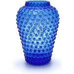 Váza 25cm - Hobnail - Ananas - modrá - II.jakost – Hledejceny.cz