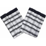 Sleep-well Tradiční káro 50x70 cm 3 ks černá – Zboží Dáma