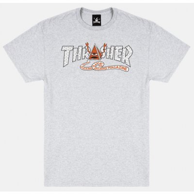 Tričko Thrasher X Toy Machine Pyramid Ash grey – Hledejceny.cz