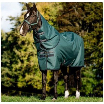 Horseware Výběhová deka Amigo Plus Ripstop 900D s krkem dynasty green navy & silver – Hledejceny.cz
