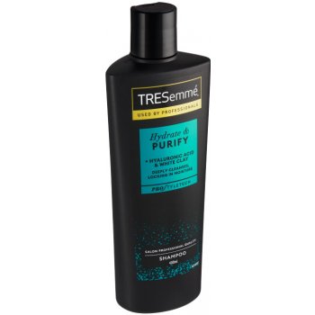 TRESemmé Hydrate & Purify s bílým jílem a kyselinou hyaluronovou šampon na mastné vlasy 400 ml