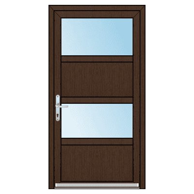 OknaDvereNaMiru.cz Vchodové plastové dveře SLOUPKOVÉ Zora 7 bílá 90 x 205 cm – Hledejceny.cz