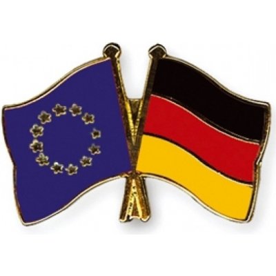 Odznak (pins) vlajka Evropská unie (EU) + Německo - barevný – Zbozi.Blesk.cz