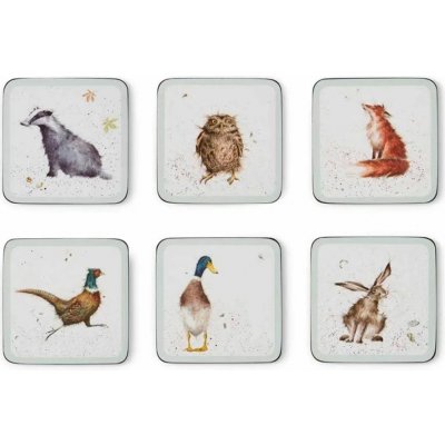 Wrendale Korkové podtácky Designs 10,5x10,5 cm 6 ks – Zboží Mobilmania