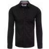 Pánská Košile Dstreet pánská elegantní košile černá DX2328